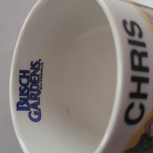 Busch Gardens Souvenir Name Coffee Mug Chris - Picture 4 of 14